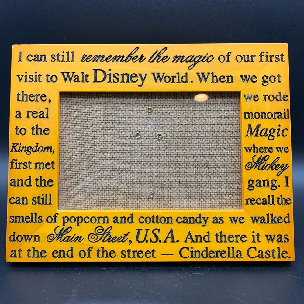 Walt Disney World Can Still Remember the Magic Picture Engraved Wooden Frame 4x6